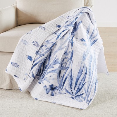 Indigo Tide Quilted Throw- Levtex Home
