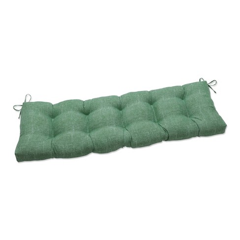 56" x 18", Pillow Perfect Outdoor/Indoor New Geo Tufted Bench/Swing Cushion 