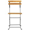 vidaXL 3 Piece Bistro Set - Foldable and Durable Design in Solid Acacia Wood and Sturdy Steel - Ideal for Indoor or Outdoor Dining - 4 of 4