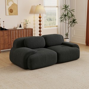Aukfa Modular Corduroy Sectional Sofa with Ergonomic Support - Pet Friendly, Easy Assembly, Non-Slip Base Design - 1 of 4