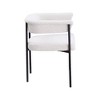 Meridian Furniture,Malin Boucle Fabric Dining Chair, Set of 2 - 3 of 4