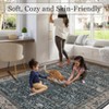 Washable Area Rugs Boho Distressed Rug for Living Room Non Slip Vintage Throw Carpet Indoor for High Traffic Areas - 4 of 4