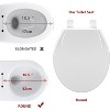 Whizmax Toilet Seat,Toilet Seat with Quick-Release And Quick-Attach, Plastic Toilet Seat with Soft Close, Never Loosen - 2 of 4