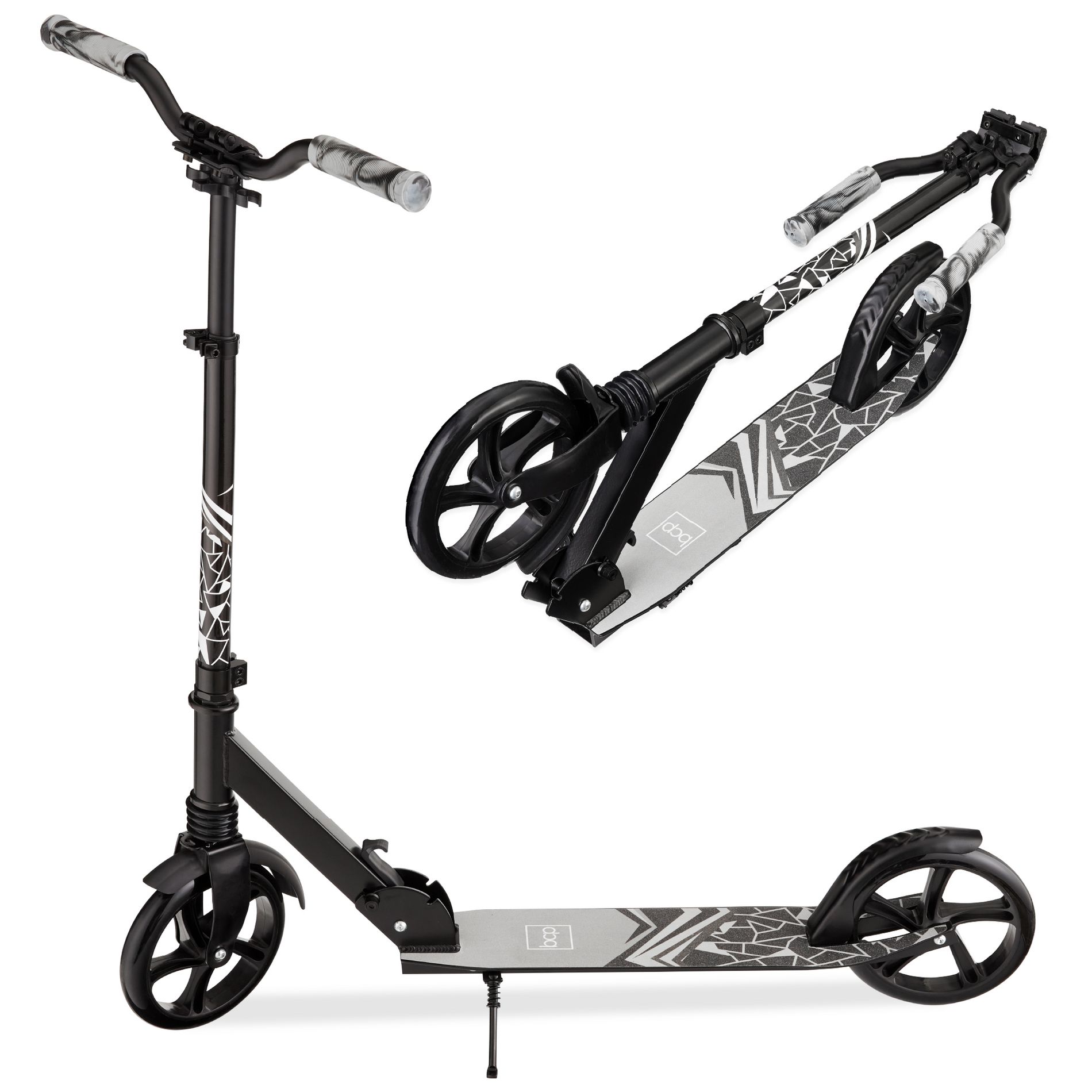 Best Choice Products Kids Height Adjustable Kick Scooter w/ Carrying Strap, Non-Slip Deck, Kickstand - Black