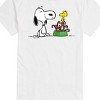 Men's - Peanuts - Snoopy Woodstock Candy Canes Christmas Short Sleeve Graphic T-Shirt - image 2 of 4