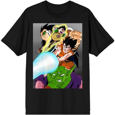 Dragon Ball Z Anime Cartoon Character Group Men's White Graphic Tee-S