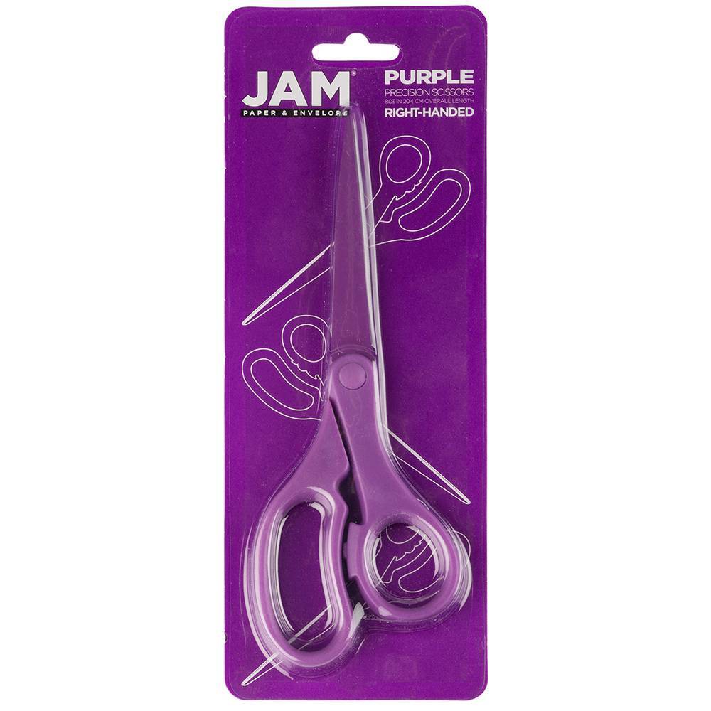 Photos - Accessory JAM Paper 8" Multi-Purpose Precision Scissors - Purple