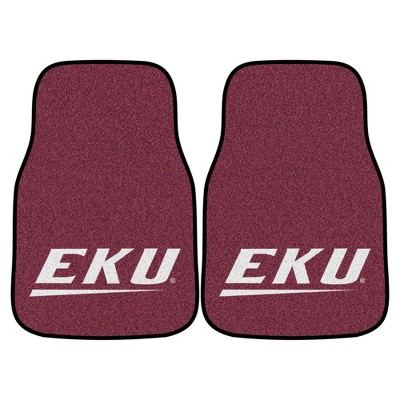 NCAA Eastern Kentucky University Carpet Car Mat Set - 2pc