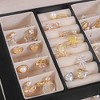 SONGMICS 3-Tier Jewelry Box Travel Jewelry Case with Handle 2 Drawers Lockable Jewelry Storage Organizer with Mirror - 3 of 4