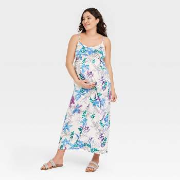 Sleeveless Tie-back Woven Maternity Dress - Isabel Maternity Ingrid & Isabel™ Floral : Target