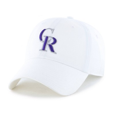 MLB Colorado Rockies White Clean Up Hat