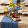 Design Imports  Variegated Fringe Table Runner, Nautical Blue, 13X72" - 4 of 4