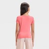 Girls' Short Sleeve Scoop Neck Super Soft T-Shirt - art class™ - 2 of 3