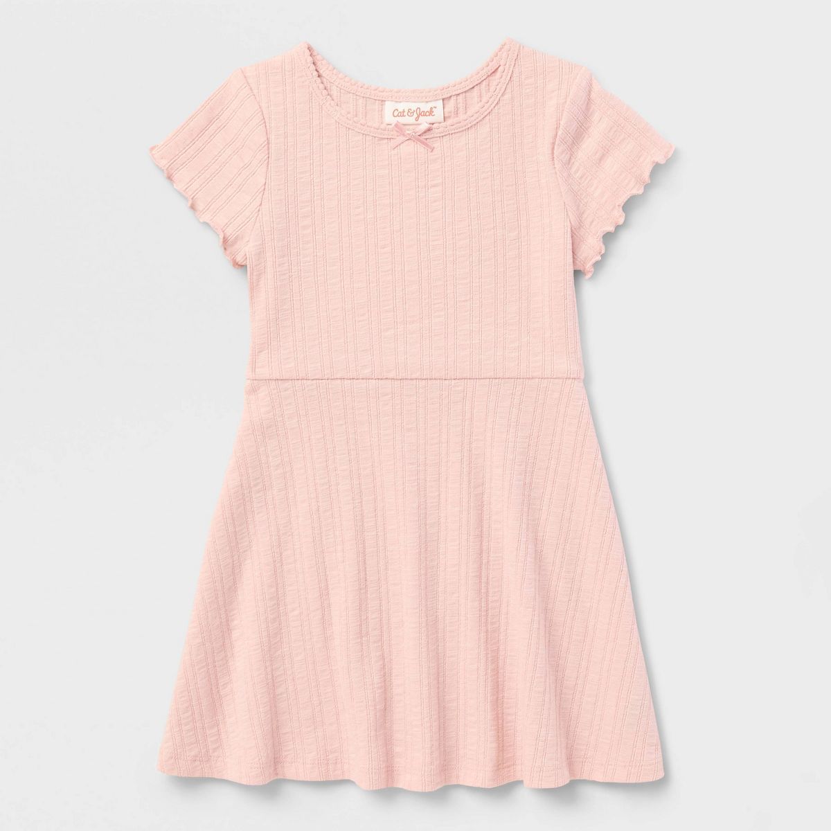 Toddler Girls' Solid Ribbed Dress - Cat & Jack™ - thumbnail 2