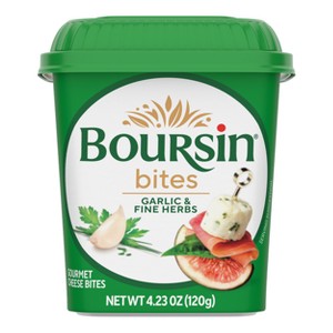 Boursin Cheese Bites Garlic & Fine Herbs - 4.23oz - 1 of 4