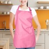 Dalix Waist Aprons Commercial Restaurant Home Bib Spun Poly Cotton Kitchen (3 Pockets) - 4 of 4