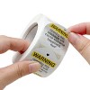 Wrapables 1.5 inch Yellow Extreme Happiness Warning Stickers (500pcs) - image 3 of 4