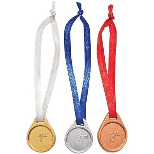 Set of 3 Winners Medals for WWE & AEW Wrestling Action Figures - 1 of 1