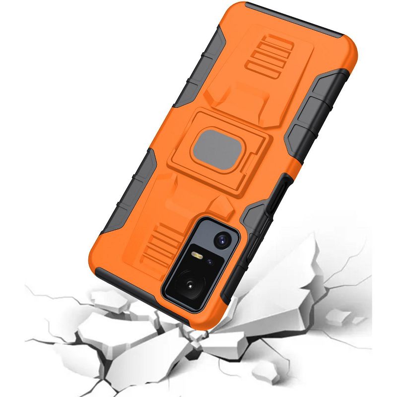 Nakedcellphone Case for Jitterbug Smart 4 / TCL 40XL - Rugged Hybrid Phone Cover with Stand, 4 of 9