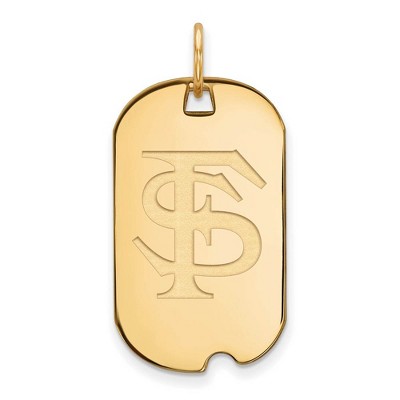 Black Bow Jewelry 14k Yellow Gold Florida State Seminoles NCAA Pendant