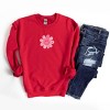 S.W.Smiley Patchwork Flower Hearts - Women's Graphic Sweatshirt - 3 of 4