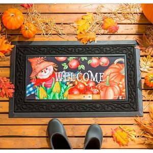 Evergreen Harvest Scarecrow Sassafras Indoor Outdoor Switch Doormat 1'10"x10" Multicolored - 1 of 4