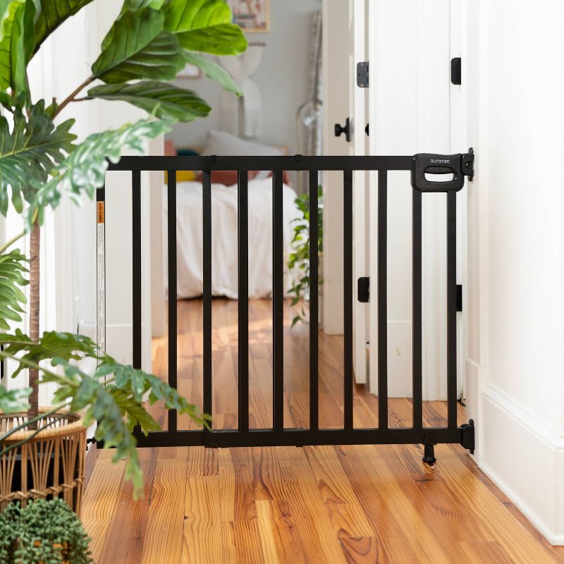 Summer Infant Deluxe Stairway Simple to Secure Wood Baby Gate - Black, 3 of 16