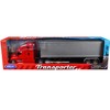 Freightliner Cascadia Truck Red with Gray Container "Transporter" Series 1/32 Diecast Model by Welly - 2 of 2