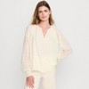 Lands' End Women's Clip Dot Chiffon Blouse - 2 of 4
