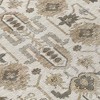 Ivory Beige And Taupe Oriental Washable Indoor Outdoor Area Rug - 4 of 4