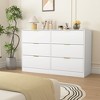 Dresser for Bedroom, Modern Large 6 Drawer Dresser with Deep Drawer, Chest of Drawer with Gold Handle - 4 of 4