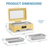 Full Size 9 QT Chafing Dish Buffet Warmer with Touch Screen, Adjustable Temp & Real-Time Display for Catering, Parties, Weddings - 3 of 4