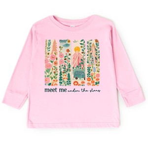 The Juniper Shop Meet Me Under The Stars Toddler Long Sleeve Tee - 4T - Pink - 1 of 4