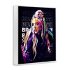 Stupell Industries Billie Eilish Modern Abstract Geometric Portrait Famous Figure Black Framed Giclee Art - 3 of 4