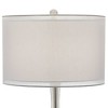 Possini Euro Design Modern Table Lamp 30 1/2" Tall with USB Dimmer Mercury Glass Double Drum Shade for Bedroom Living Room House Bedside Nightstand - 4 of 4