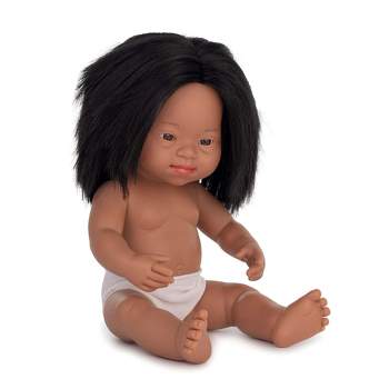Miniland Educational Anatomically Correct 15" Baby Doll, Down Syndrome Girl