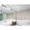 Kraken 4-Light Bath Light - Modern Glass Fixture in Matte Black & Brushed Nickel, Dimmable - 2 of 3