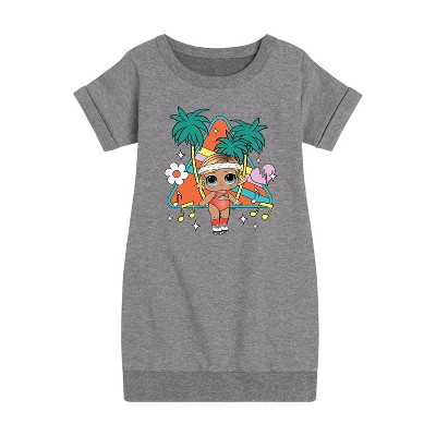 - LOL Surprise! - Boogie Babe Graphic Short Sleeve Fleece Dress