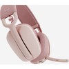 Logitech Zone Vibe 100 Rose - Noise Cancelling Microphone - Stereo - Wireless - Multipoint Bluetooth - USB-C Charging Cable and Travel Bag Included - 3 of 4