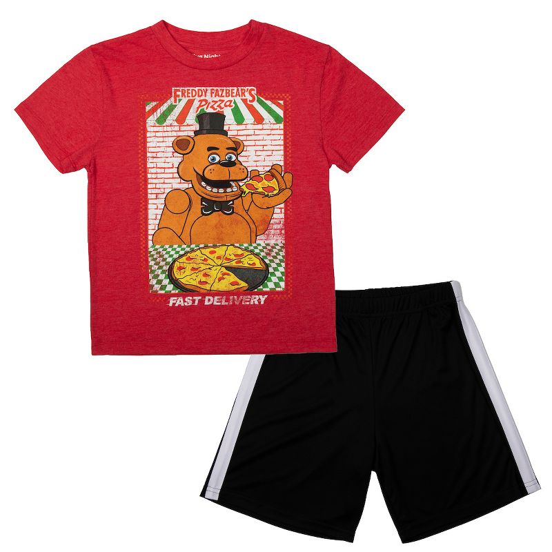 Five Nights at Freddy's Boys 3-Pack Set - Includes Two Tees and Mesh Shorts, 2 of 7
