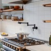 WOWOW Solid Brass Wall Mounted Pot Filler Faucet with Double Joint Swing Arms - 2 of 4