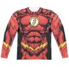 Men's Jla Flash 52 (Front Back Print) Long Sleeve Costume T-Shirt - 2 of 4