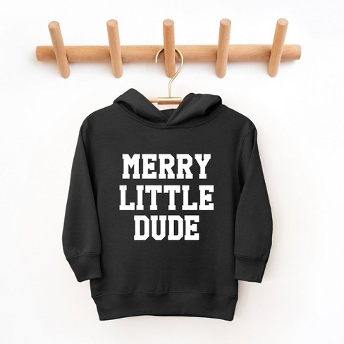 The Juniper Shop Merry Little Dude Toddler Graphic Hoodie - image 1 of 3