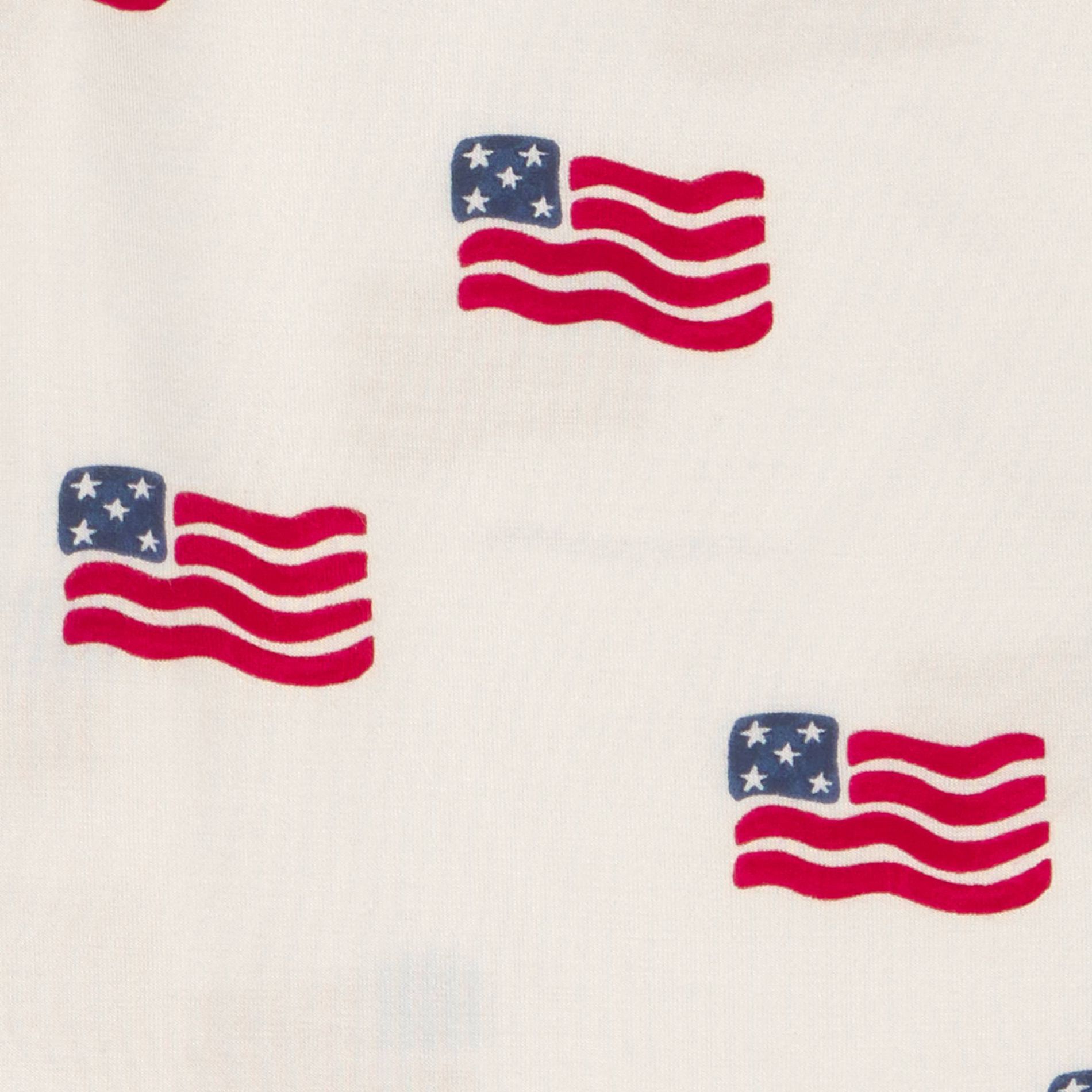 Carter's Just One You® Toddler 2pc Short Sleeve Flag Comfy Soft Tight Fit Pajama Set - Cream