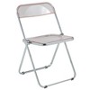 LeisureMod Lawrence Acrylic Folding Dining Chair with Metal Frame, Compact Lightweight Design for Kitchen, Office, Balcony, Event, or Extra Seating - 2 of 4