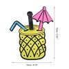 Unique Bargains Vacation Pineapple Cup Luggage Tag Yellow 1 Pc - 2 of 4