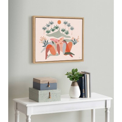 Summer Daze Abstract Canvas Print with Polystyrene Frame