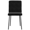 vidaXL Dining Chair Set of 2 Black Velvet (100% polyester), plywood, metal - 4 of 4