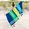 Premium Cotton Ultra-Soft and Durable Beach Towel by Blue Nile Mills - 2 of 4