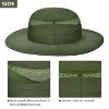 Solaris Mens Packable Bucket Hat, Outdoor UV Sun Protection Water Repellent Floppy Hats - 4 of 4